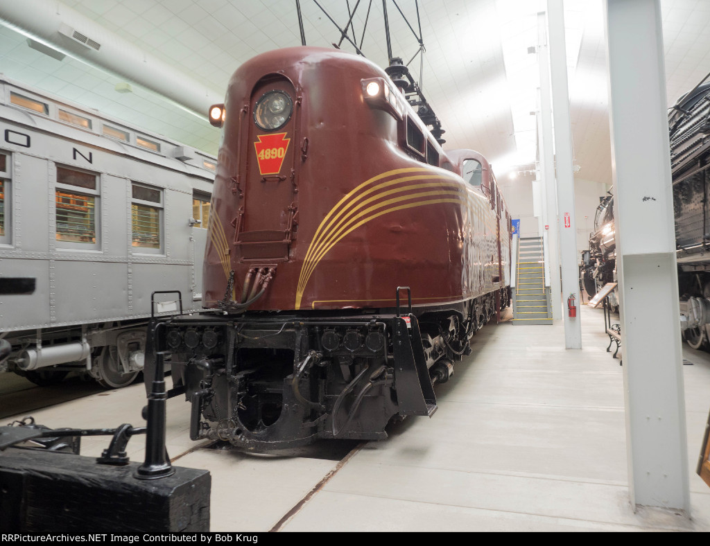 Pennsylvania Railroad GG-1 4890 in tuscan red paint scheme